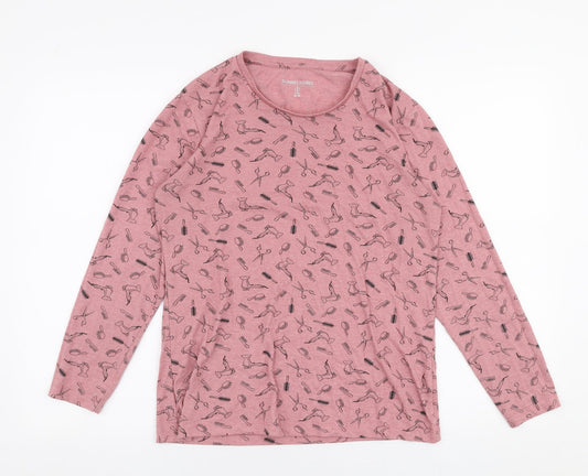 Womens UK Size S Dunnes Stores Pink Jersey T-Shirt