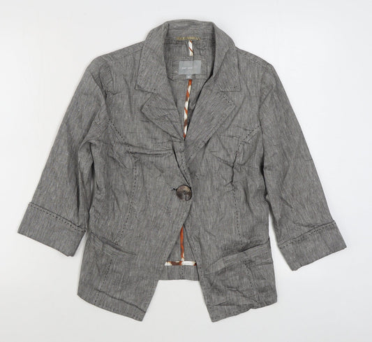 Womens UK Size 10 Per Una Grey Jacket