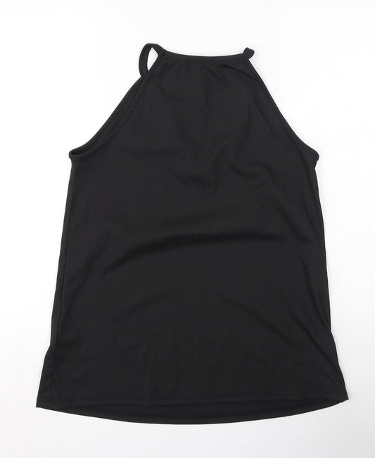 SheIn Womens Black Polyester Camisole Tank Size L Halter