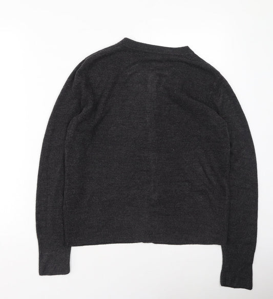 Womens UK Size 16 South Grey Cardigan Jumper