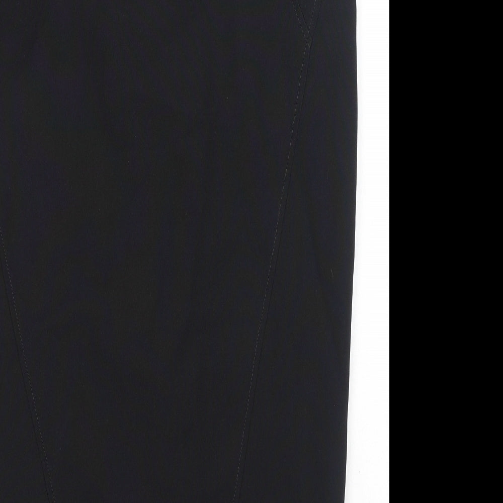 Primark Womens Black Polyester A-Line Skirt Size 10