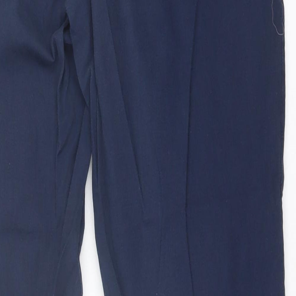 Only Womens Blue Cotton Trousers Size 12 L29 in Regular Button