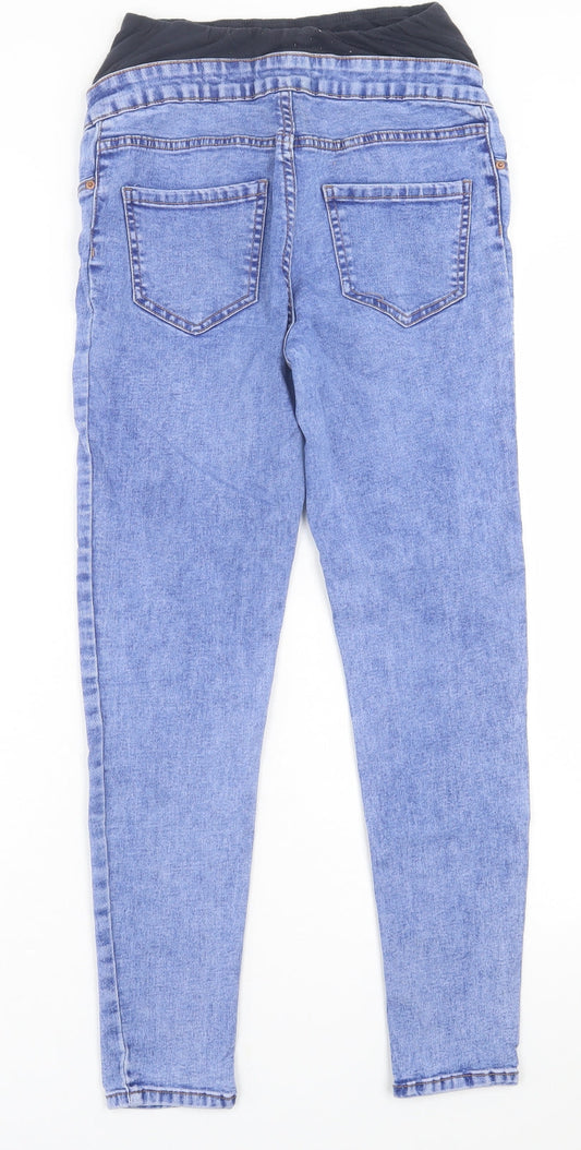 New Look Womens Blue Cotton Skinny Jeans Size 8 L26 in Regular