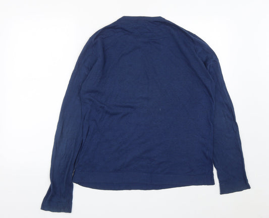 Mens UK Size L MNG Blue Pullover Jumper