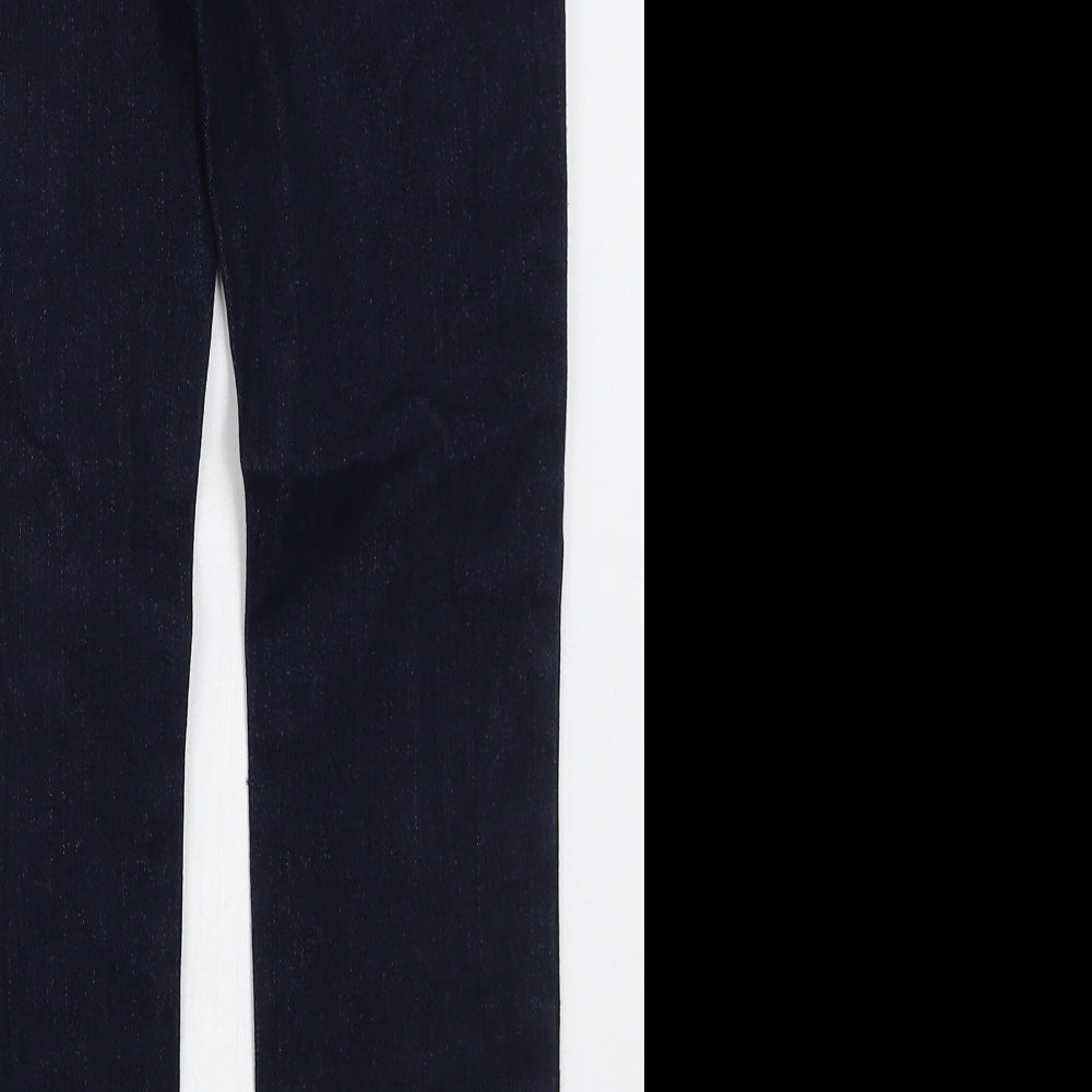 Gap Girls Blue Cotton Skinny Jeans Size 10 Years Regular Button