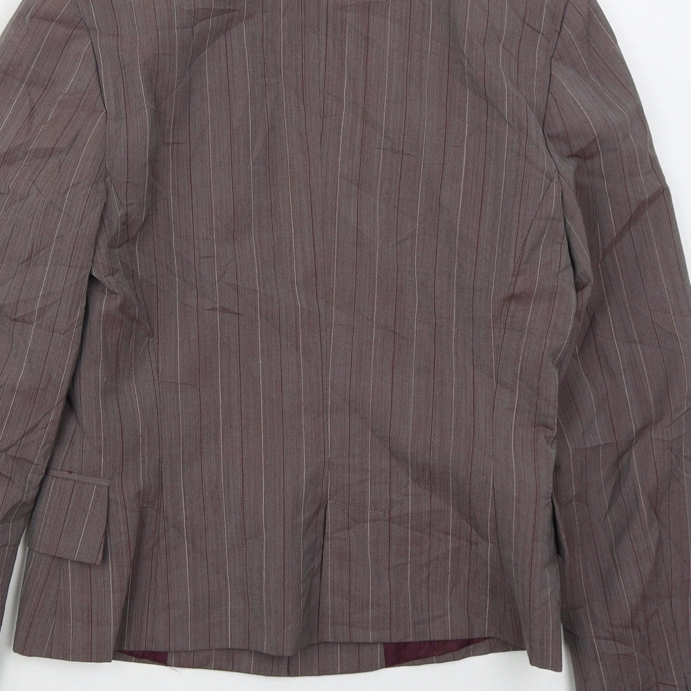 Womens UK Size 10 MNG Regular Purple Suit Jacket