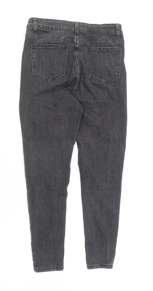 SheIn Womens Grey Cotton Skinny Jeans Size M L25 in Regular