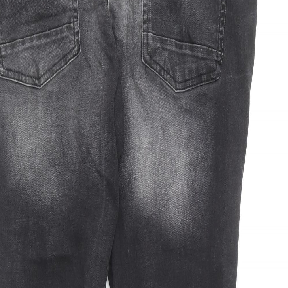 Matalan Womens Black Cotton Skinny Jeans Size 36 in L30 in Regular