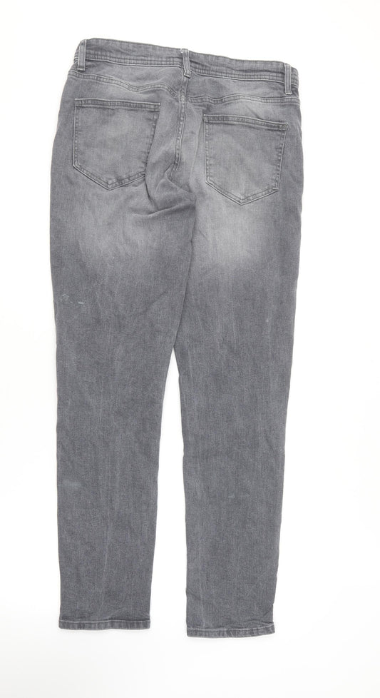 Denim & Co. Womens Grey Cotton Skinny Jeans Size 32 in L32 in Regular