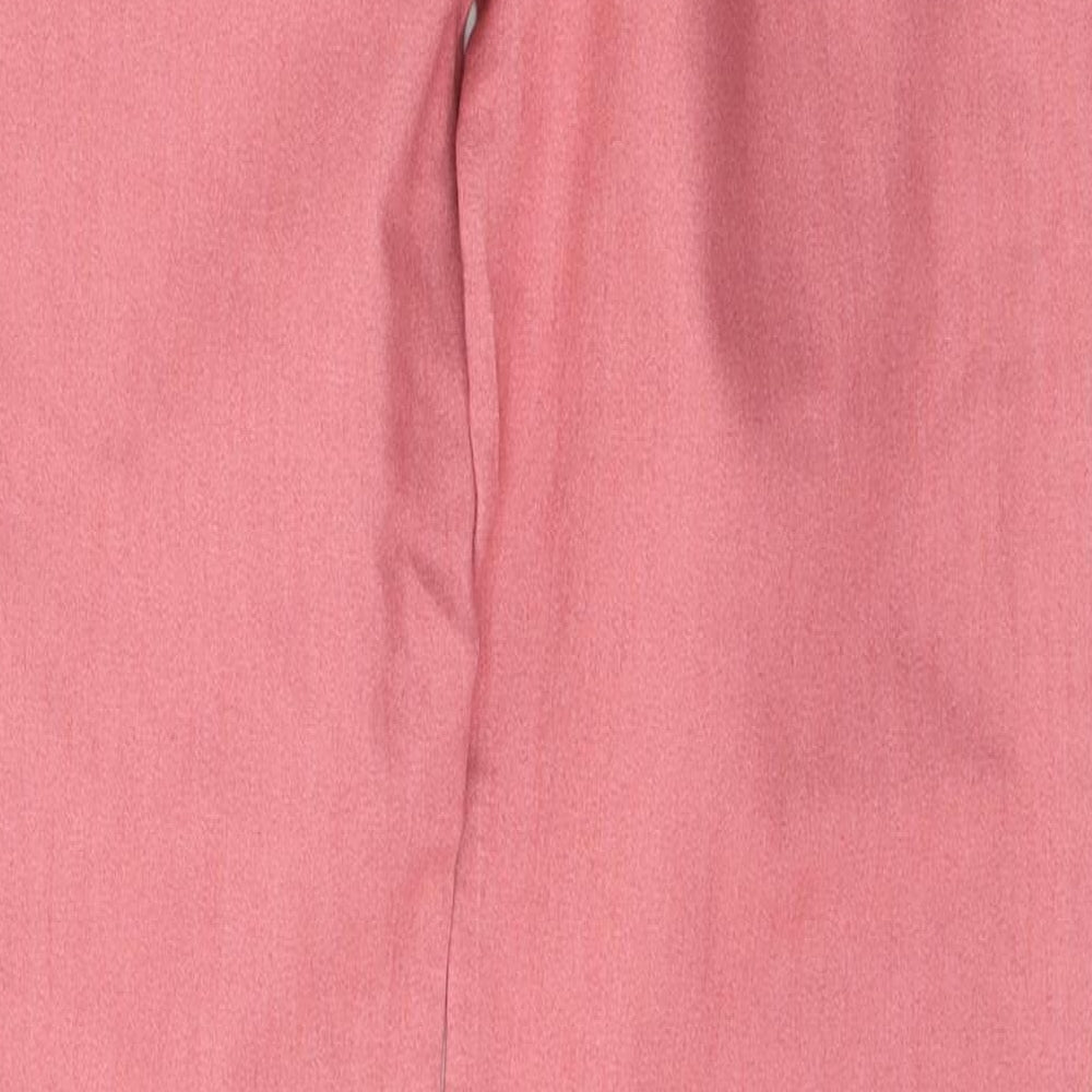 Denim & Co. Womens Pink Cotton Skinny Jeans Size 10 L29 in Regular Button