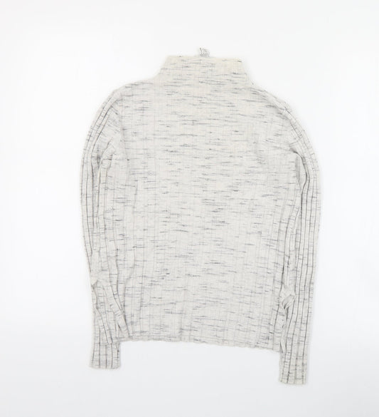 Womens UK Size M Topshop Grey Pullover Jumper