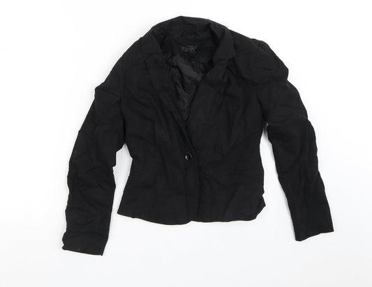 Womens UK Size 8 Topshop Black Jacket