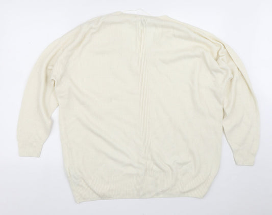 Womens UK Size S Topshop Beige Pullover Jumper