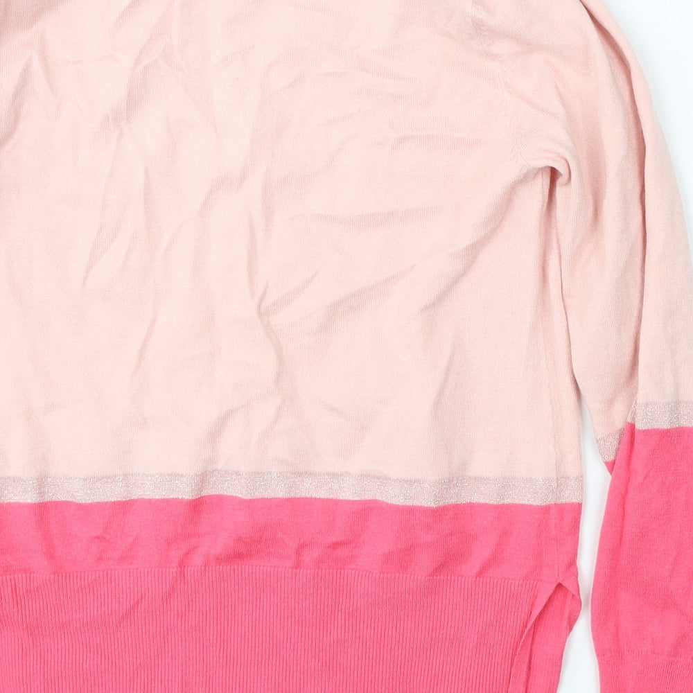 Womens UK Size M Oasis Pink Pullover Jumper