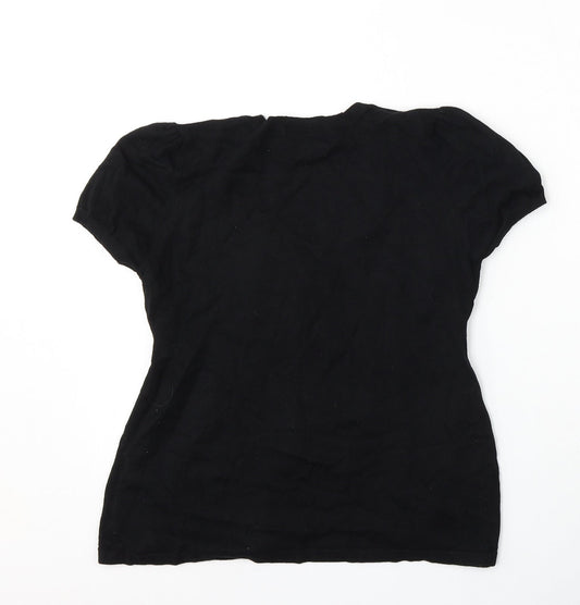 Womens UK Size 12 Marks and Spencer Black Pullover Jumper