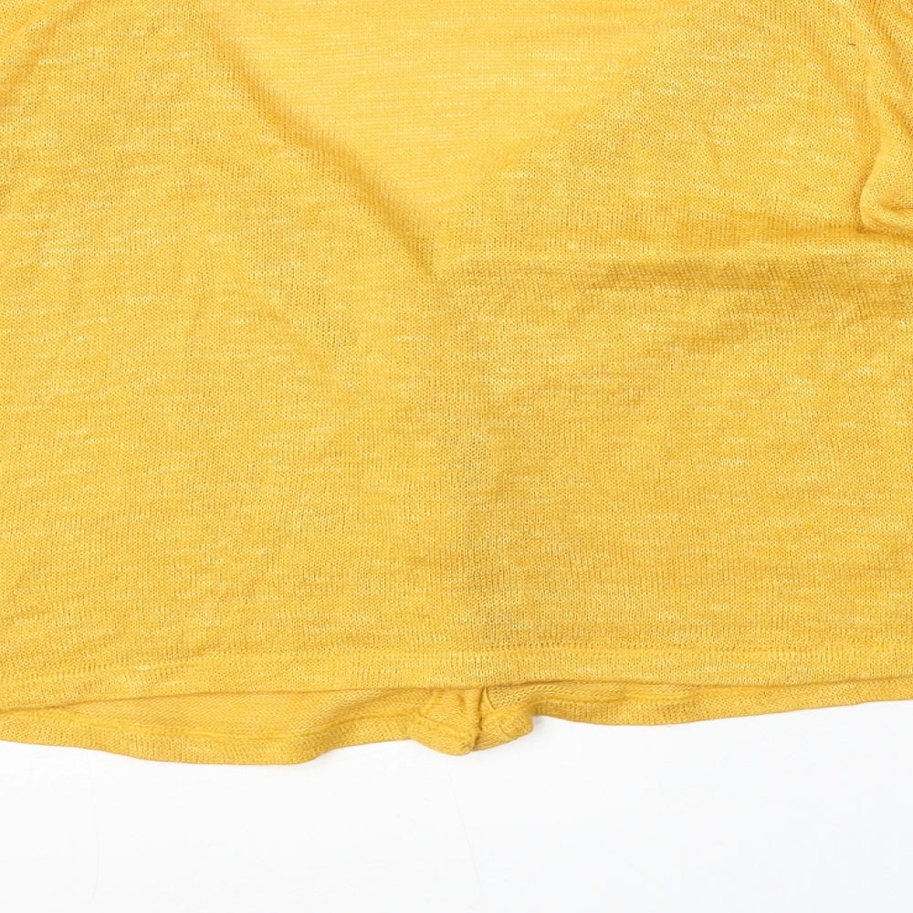 Womens UK Size XS H&M Yellow Cardigan Jumper