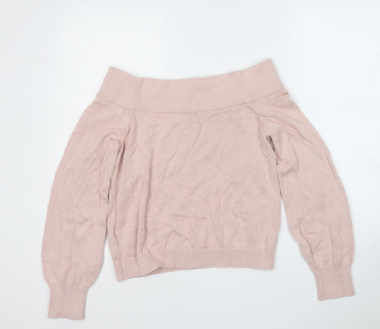 Womens UK Size S Divided Pink Pullover Jumper