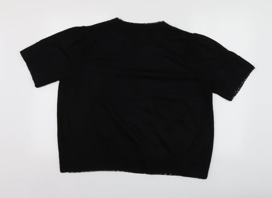 Heather Valley Womens Beige Collared Acrylic Cardigan Jumper Size 14