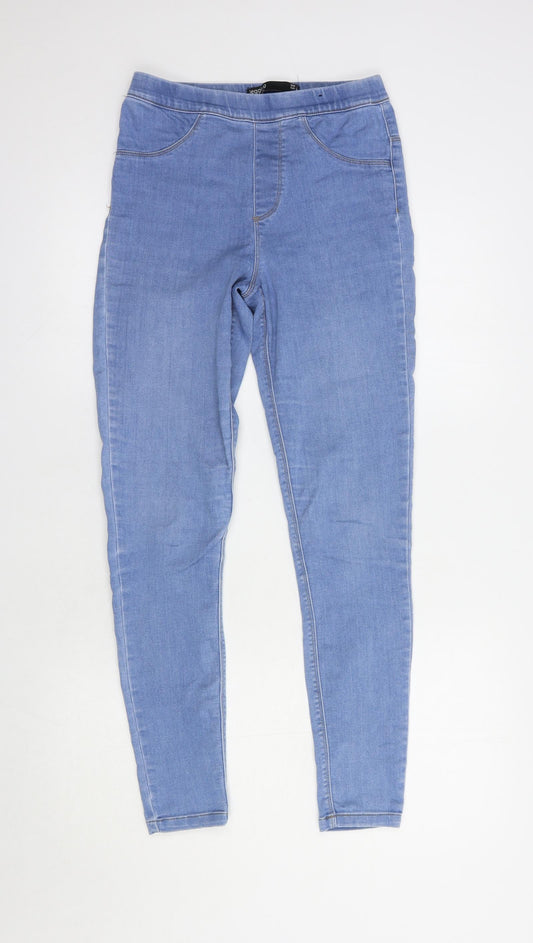 Dunnes Womens Blue Cotton Jegging Jeans Size 8 L28 in Regular