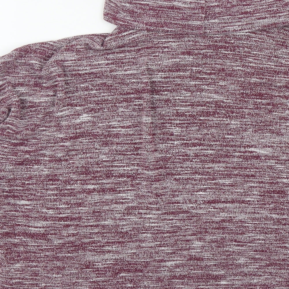 Atmosphere Womens Purple Roll Neck Polyester Pullover Jumper Size M