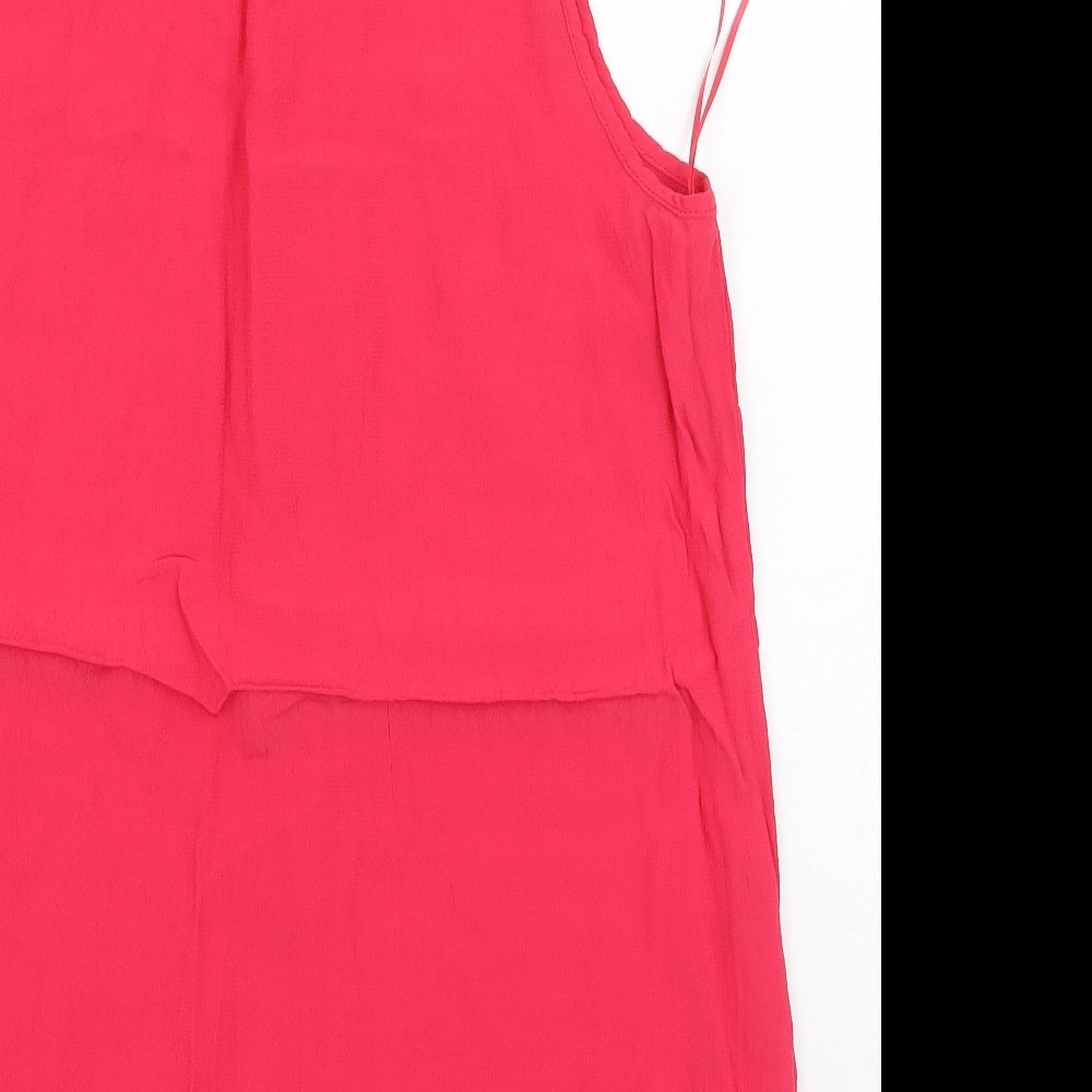 F&F Womens Pink Viscose Camisole Tank Size 16 V-Neck