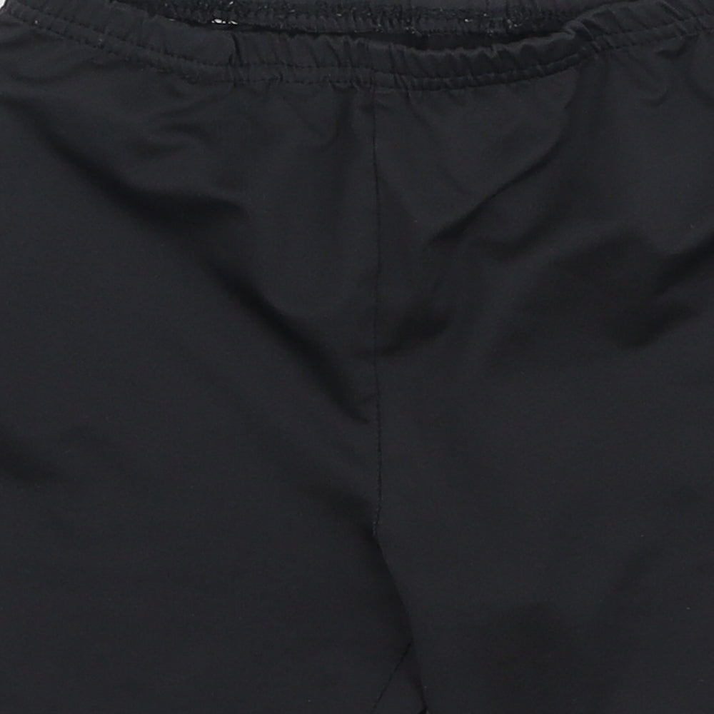Preworn Boys Black Polyester Sweat Shorts Size 8-9 Years Regular