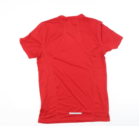 Primark Womens Red Polyester Basic T-Shirt Size XS Round Neck