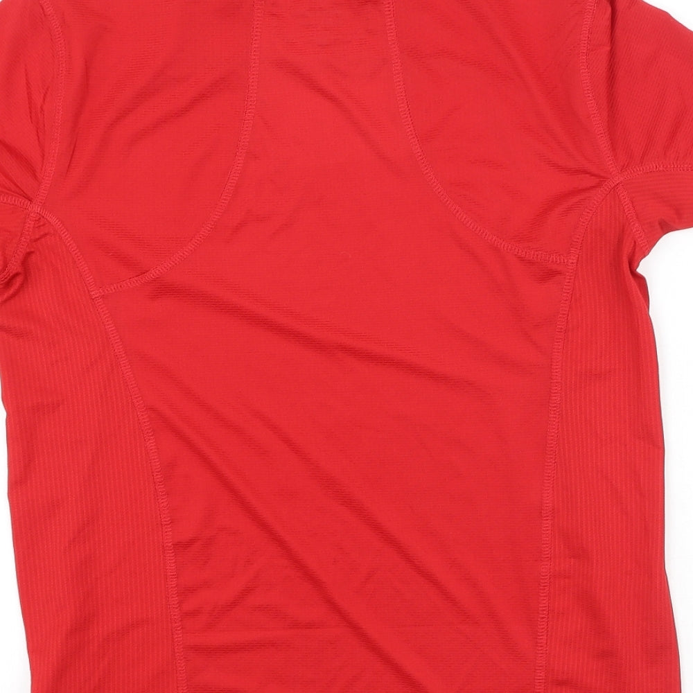 Primark Womens Red Polyester Basic T-Shirt Size XS Round Neck