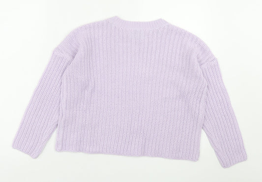 Womens UK Size S Only Purple Pullover Jumper