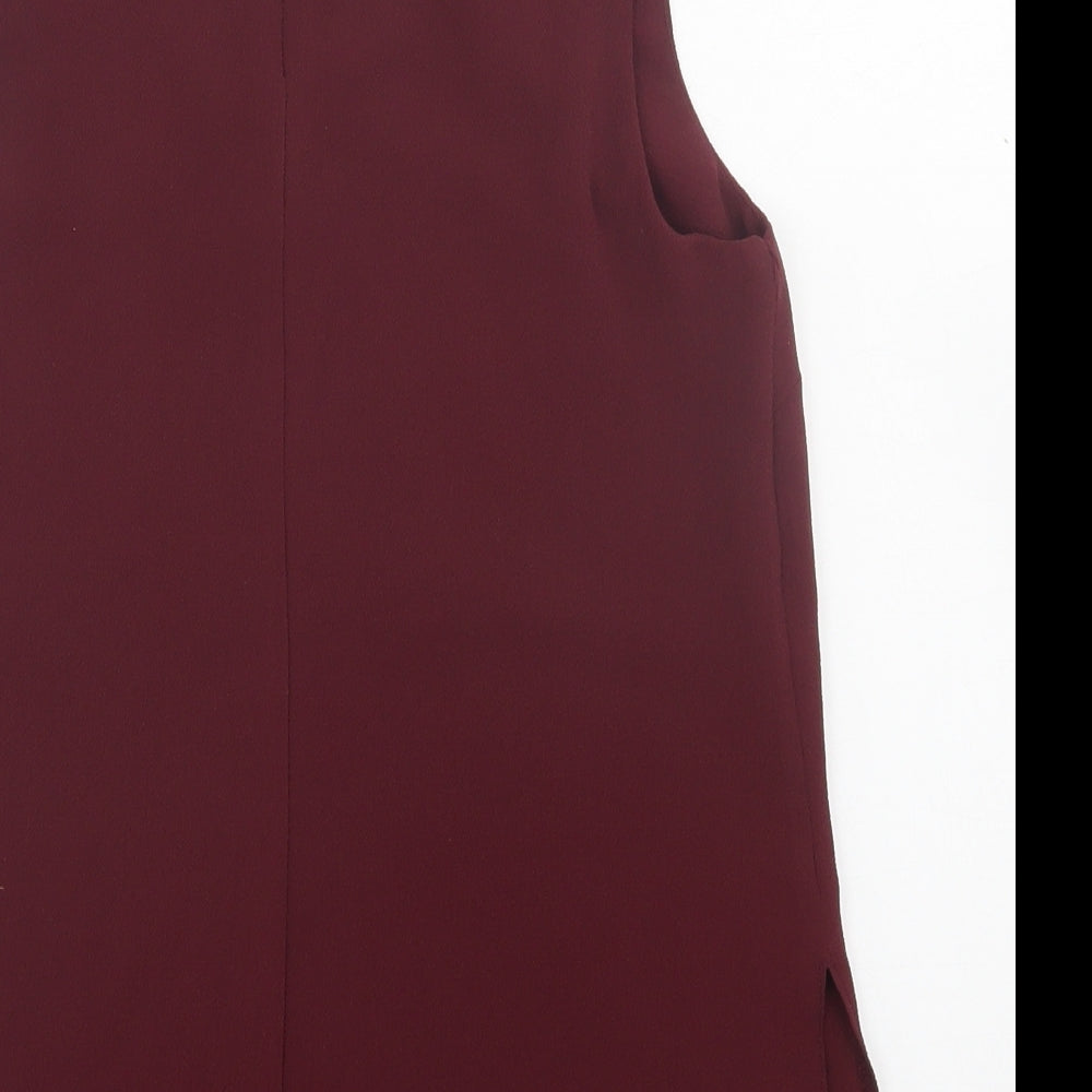 Womens UK Size 6 New Look Red Basic Tank