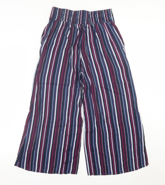 Womens UK Size XS Hollister Regular Fit Purple Trousers