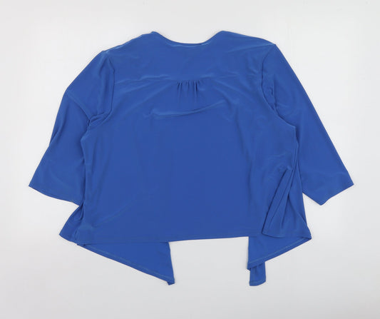 Womens UK Size 20 Nightingales Blue Cardigan Jumper