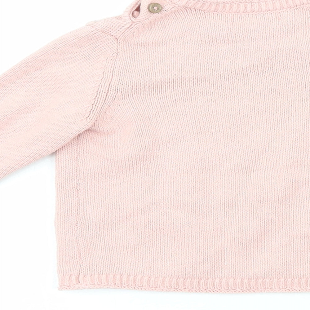 MNG Girls Orange Cork Cardigan Jumper Size 9-12 Months