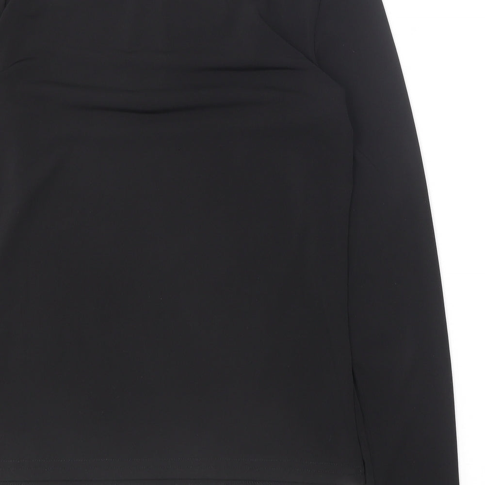 Womens UK Size 8 New Look Black Basic Blouse