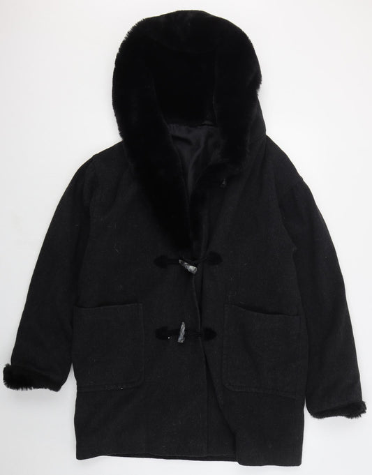 Womens UK Size 12 Dorothy Perkins Grey Pea Coat