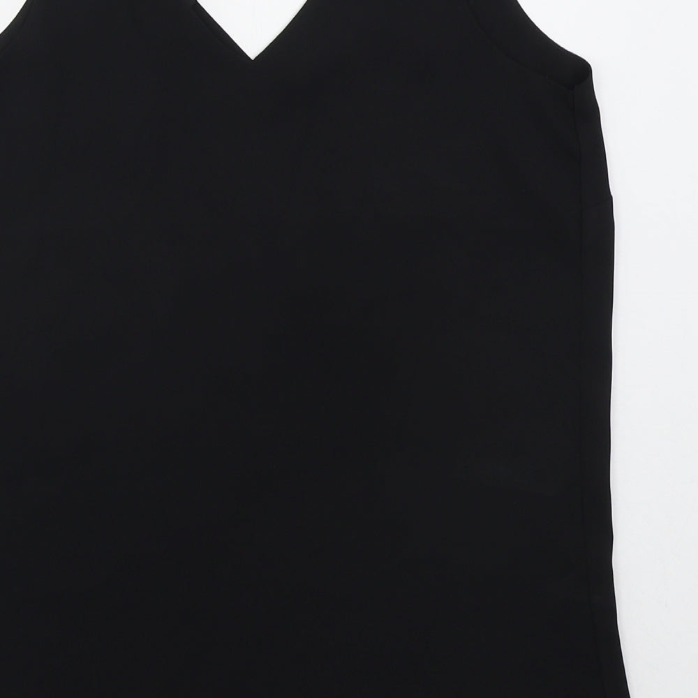 Womens UK Size 8 Wallis Black Basic Tank