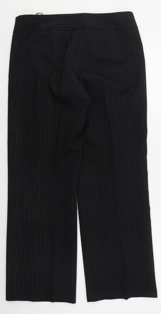 Womens UK Size 12 Evie Regular Fit Black Trousers