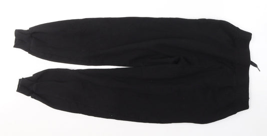 Womens UK Size XS New Look Regular Fit Sweatpants Black Trousers