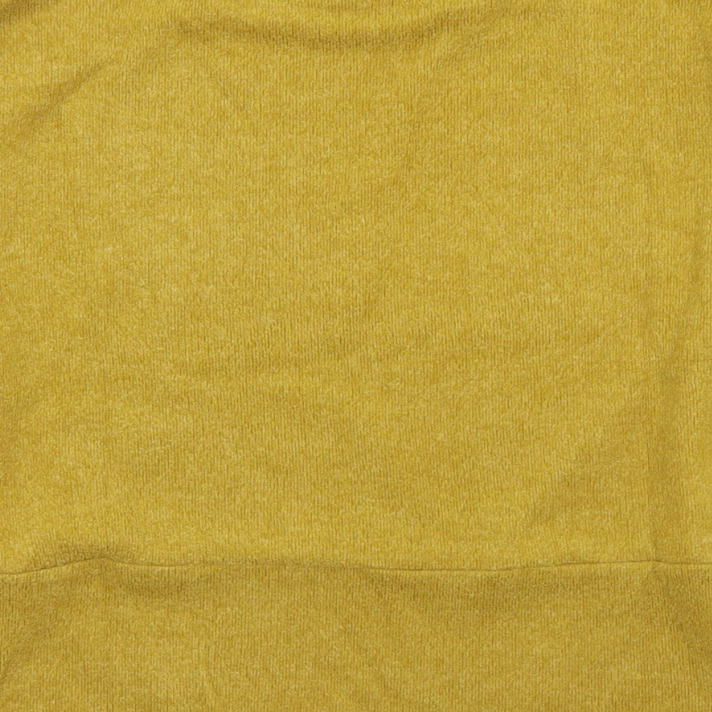 F&F Womens Green Mock Neck Polyester Pullover Jumper Size 12