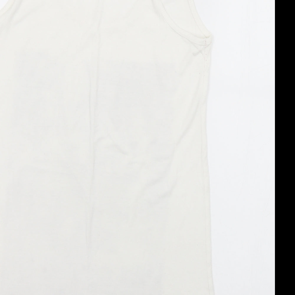 Womens UK Size S Chemistry White Camisole Tank