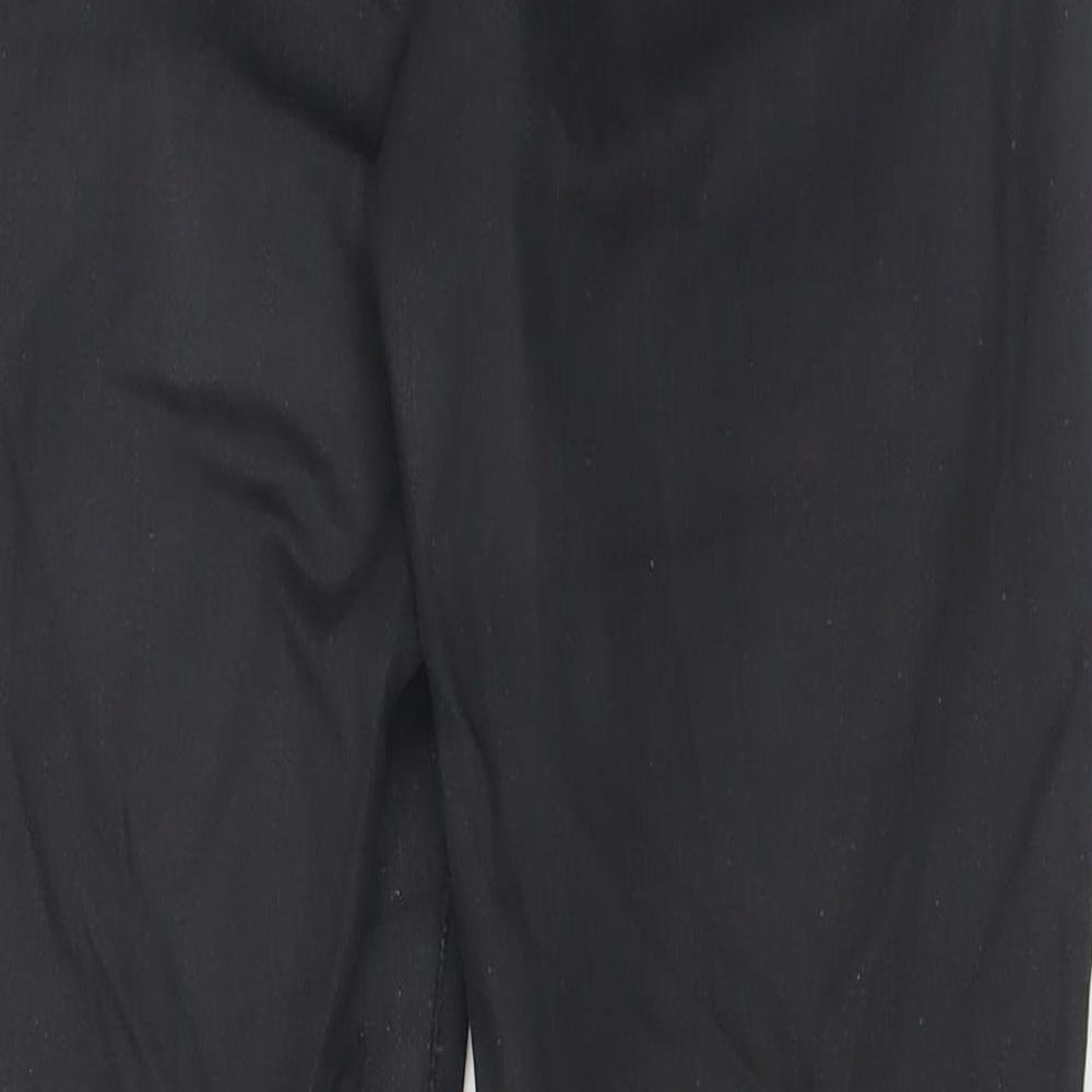 Topshop Womens Black Cotton Skinny Jeans Size 30 in L32 in Regular Button