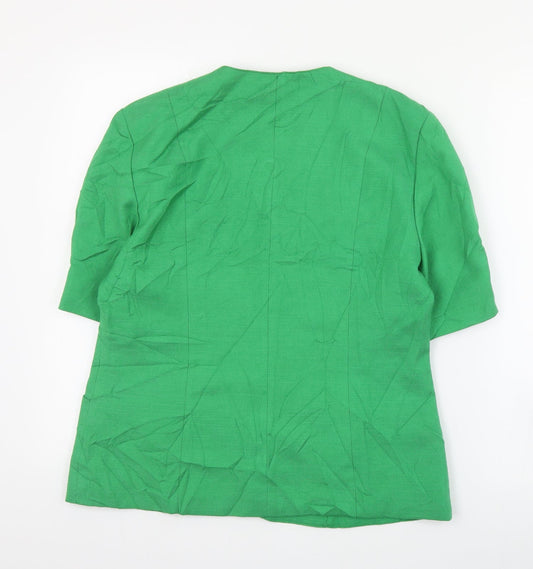 Womens UK Size 12 Preworn Green Jacket