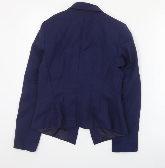 Primark Womens Blue Cotton Jacket Suit Jacket Size 14
