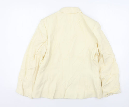 Country Casuals Womens Beige Wool Jacket Blazer Size 10