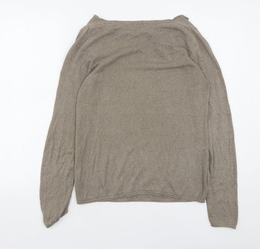 Womens UK Size S TOM TAILOR Beige Pullover Jumper