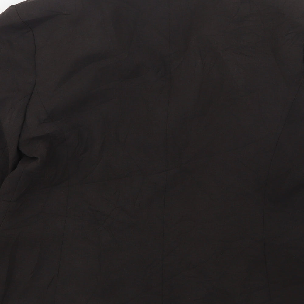 NEXT Womens Brown Polyester Jacket Suit Jacket Size 14