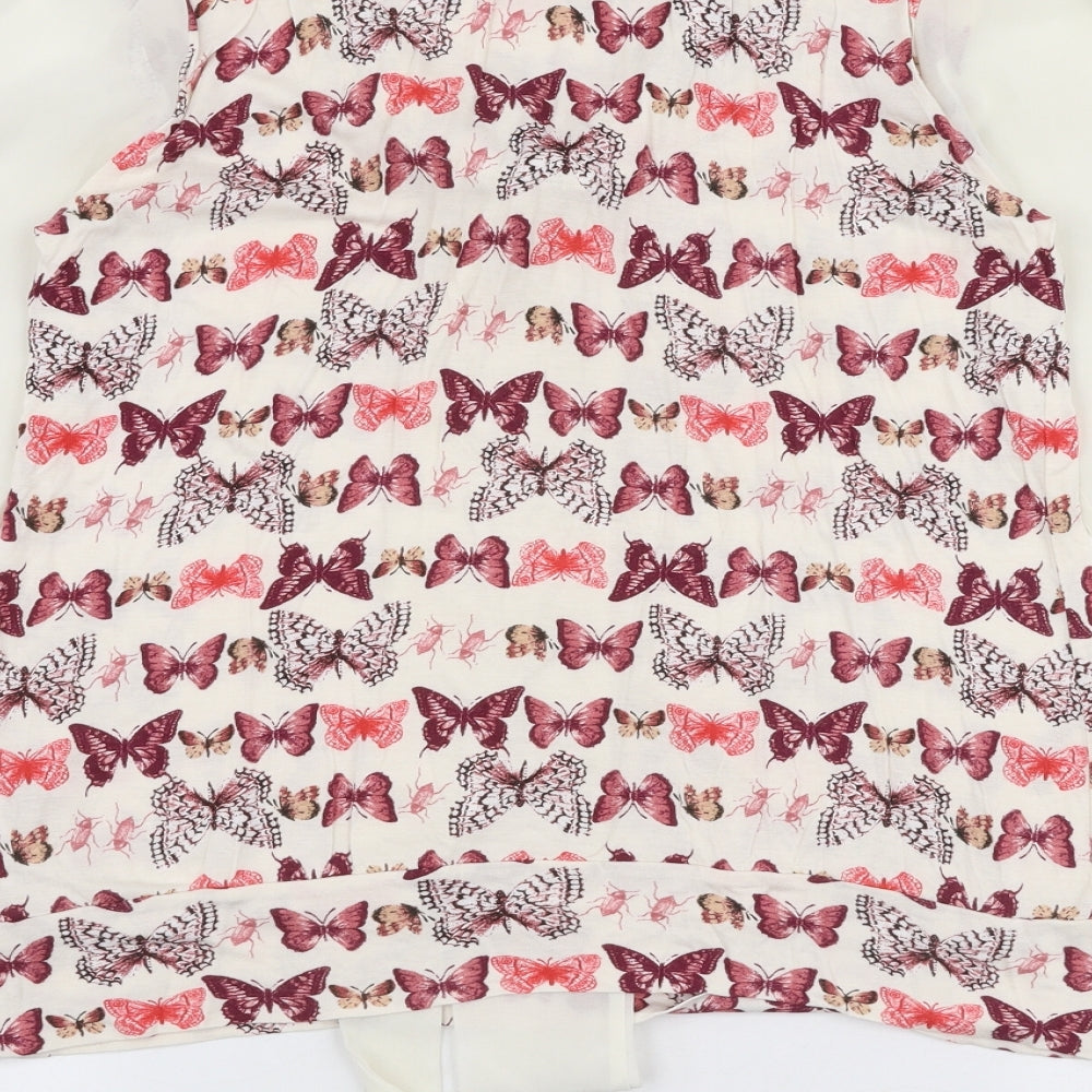 Womens UK Size 12 NEXT Multicoloured Basic Blouse