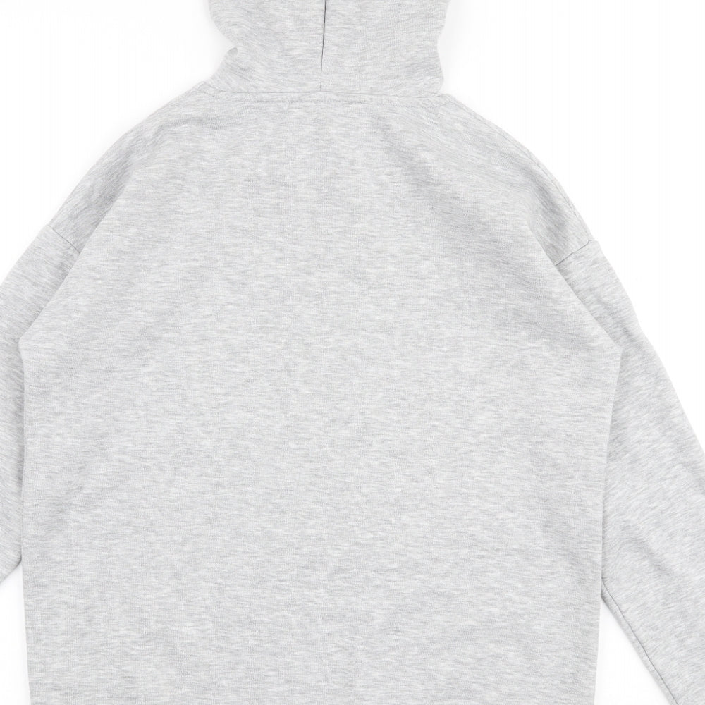 Papaya Womens Grey Polyester Pullover Hoodie Size S Pullover