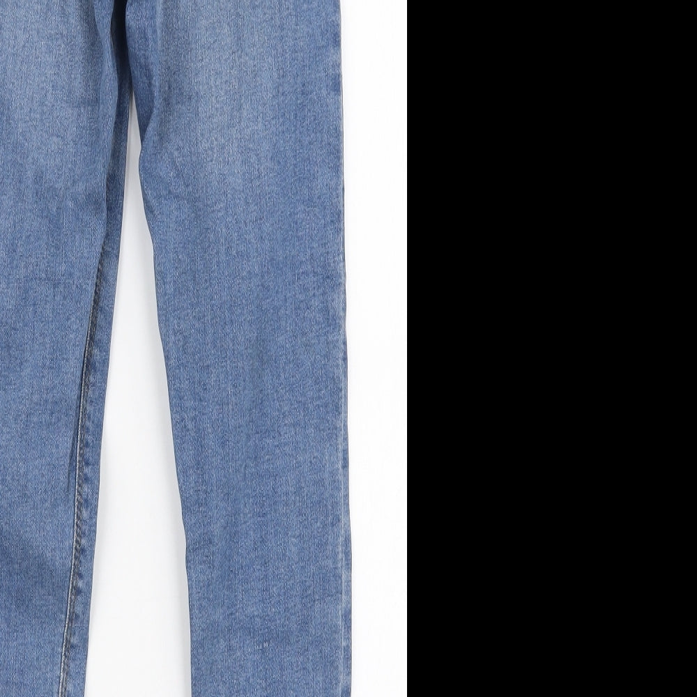 Denim Co Womens Blue Cotton Skinny Jeans Size 6 L26 in Slim Zip