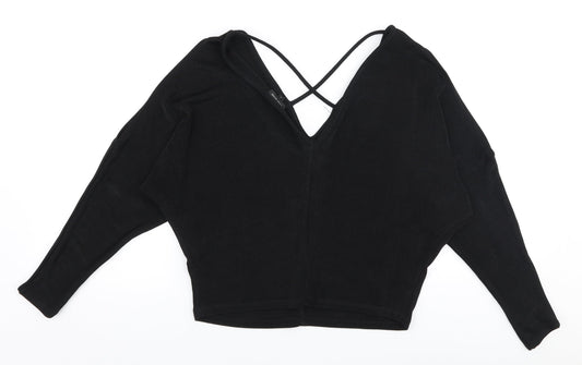 Womens UK Size 8 River Island Black Pullover Jumper